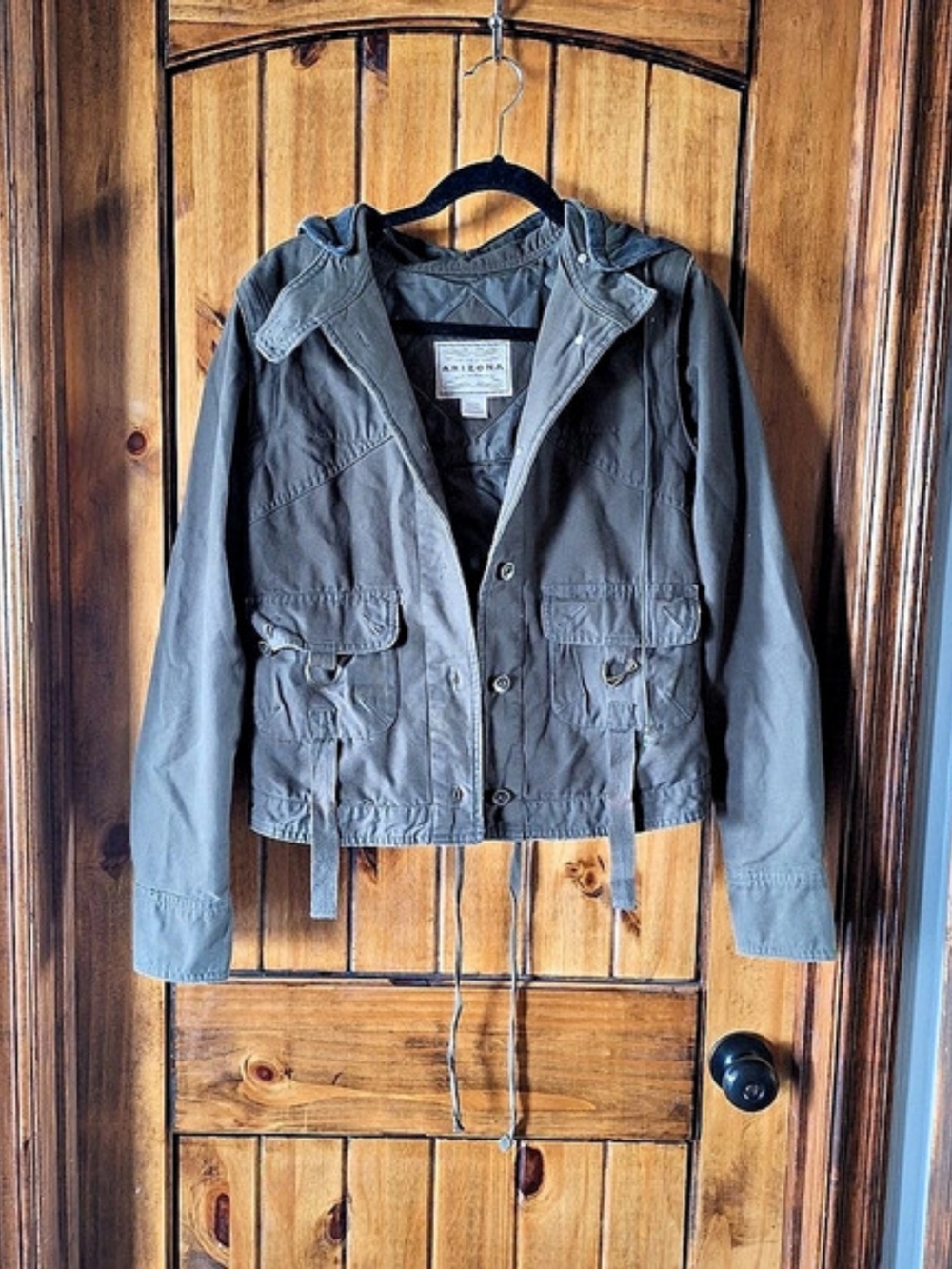 Arizona Jean Company Women's Camo Utility Jacket Size Medium